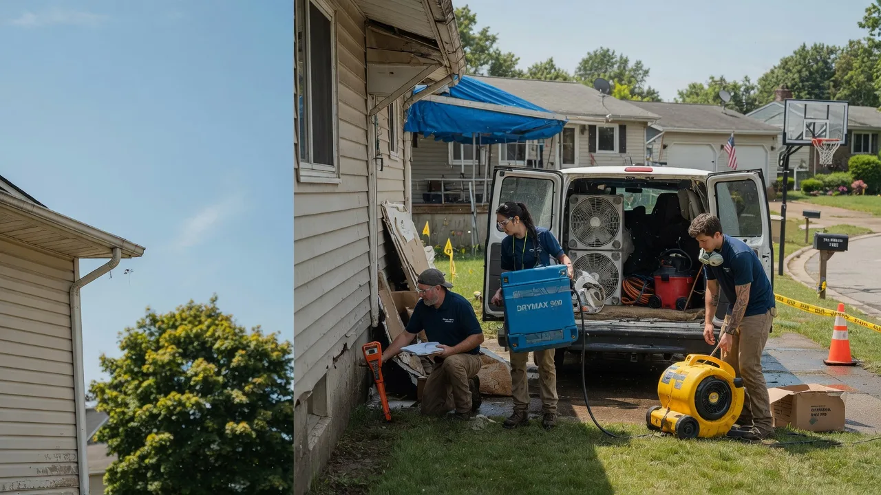 Ceiling Leak Cleanup in Cambria, WI near me